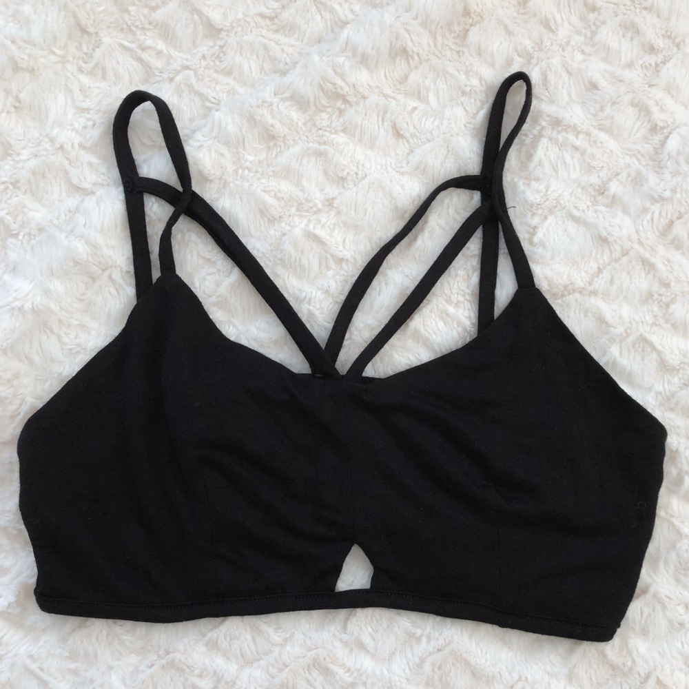 NEW Foreign Exchange Black Bralette sz S